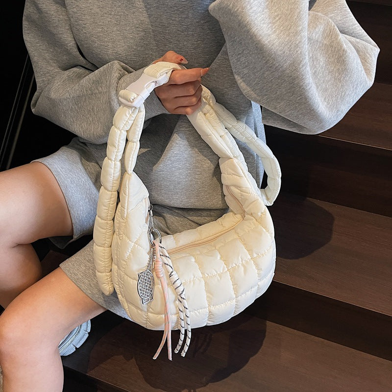 Padded Quilted Shoulder Bag