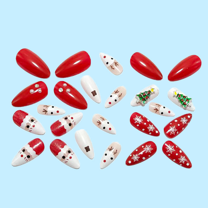 Festive art nails with Christmas motifs Stornfield 1787298489