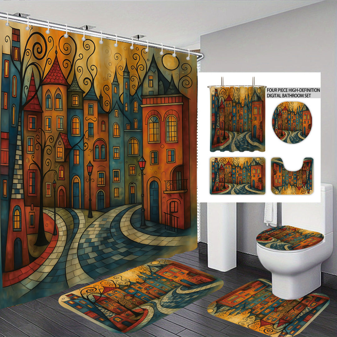 Artistic Cat-Theme Bathroom Decor Set Stornfield