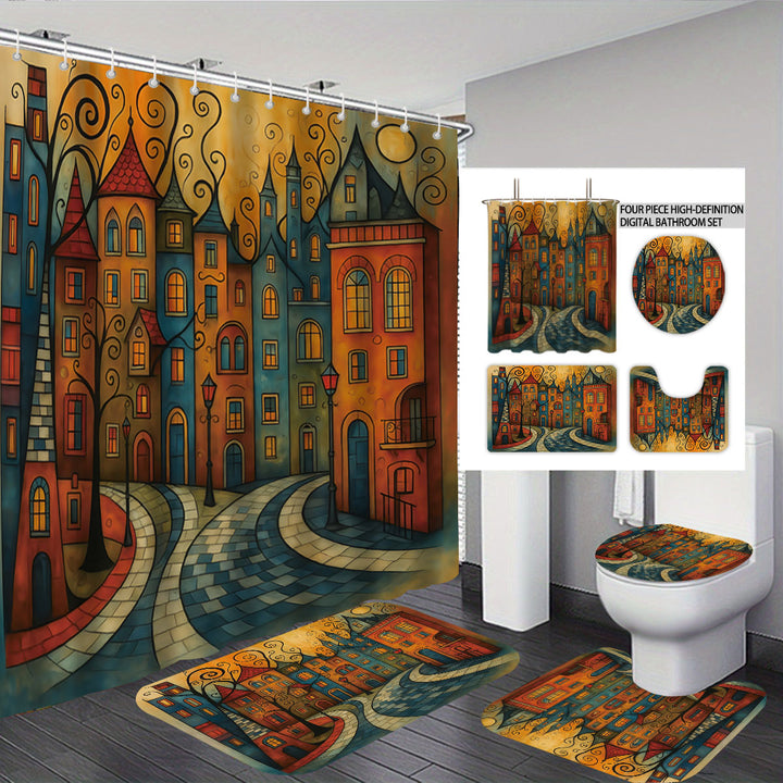 Artistic Cat-Theme Bathroom Decor Set Stornfield