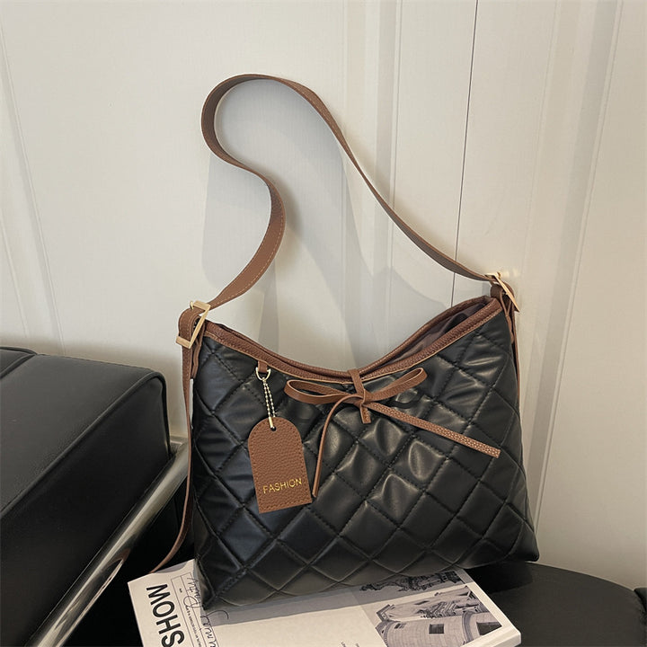 Quilted Leather Hobo Bag