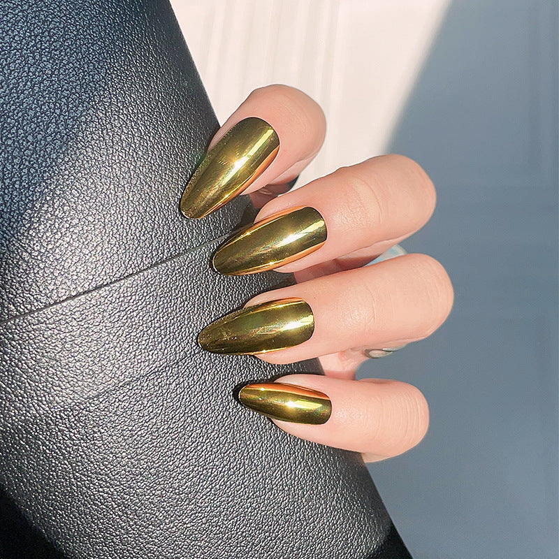 Elegant Metallic Stiletto Press-On Nails Stornfield