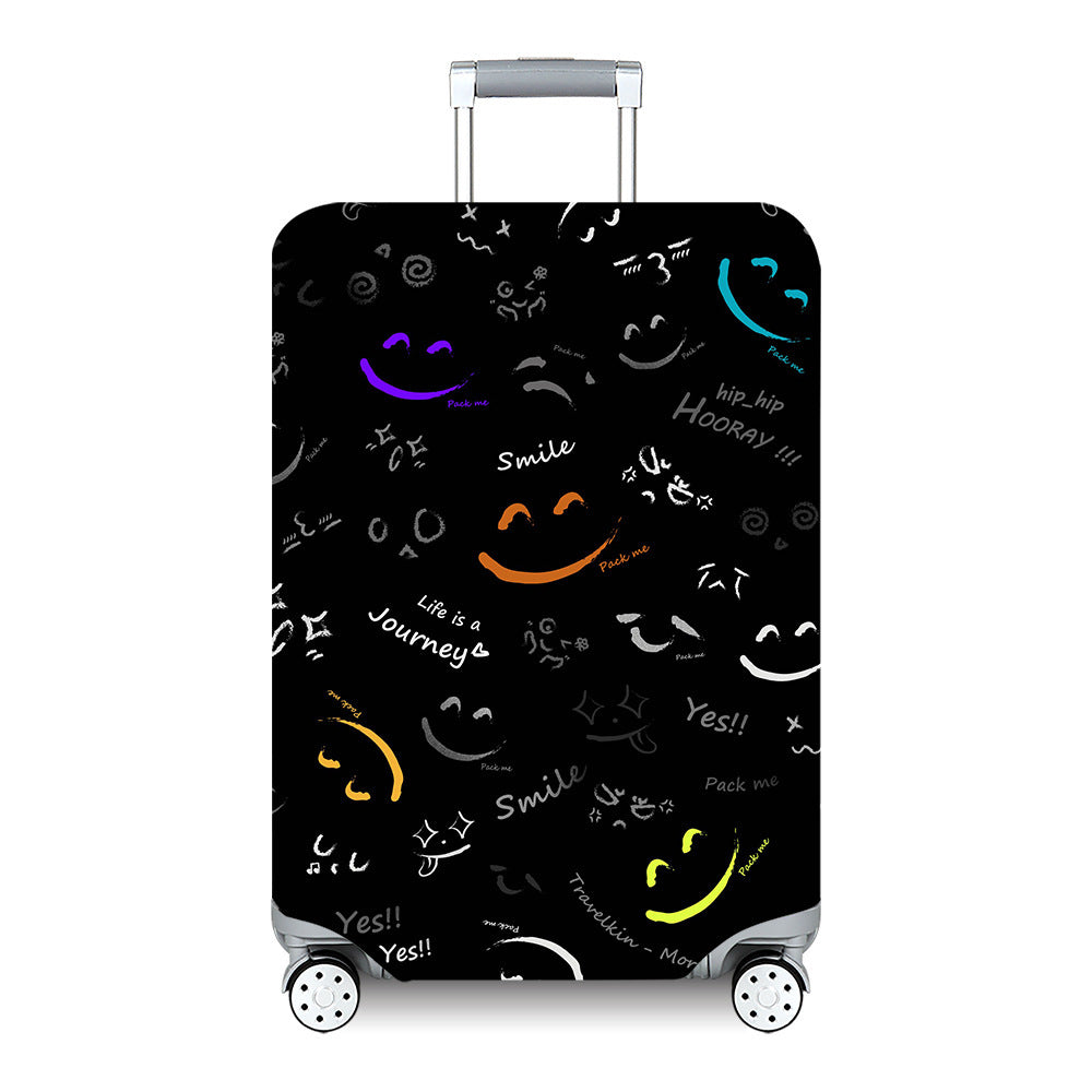 Unisex hard-shell travel suitcase with artistic landscape design Stornfield