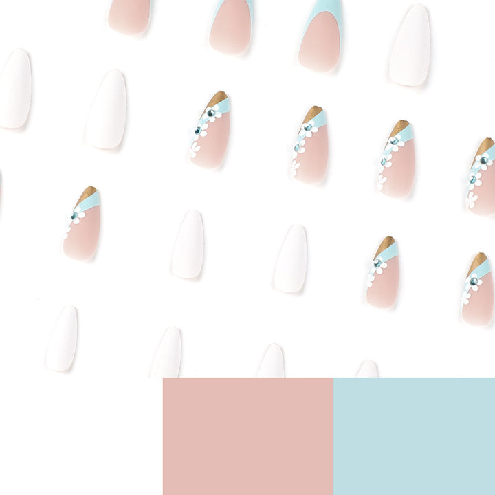 Artful Nail Extensions with Elegant Floral Designs Stornfield