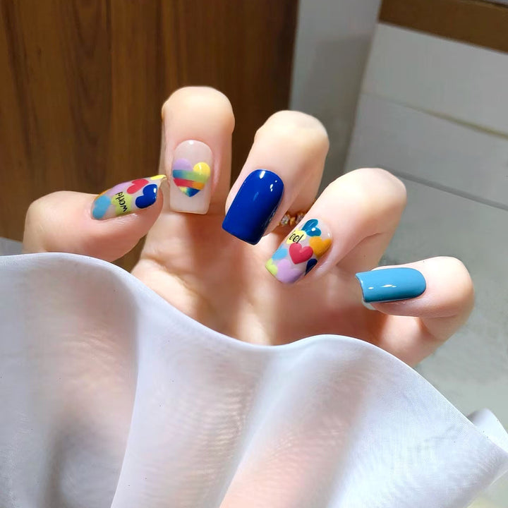 Creative Heart-Themed Nail Art Kit