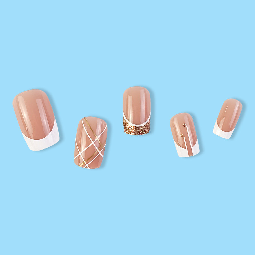 Elegant French Tip Acrylic Nail Art Stornfield