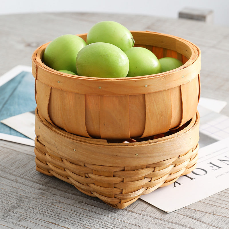 Unisex Round Storage Bowl made of natural wicker Stornfield