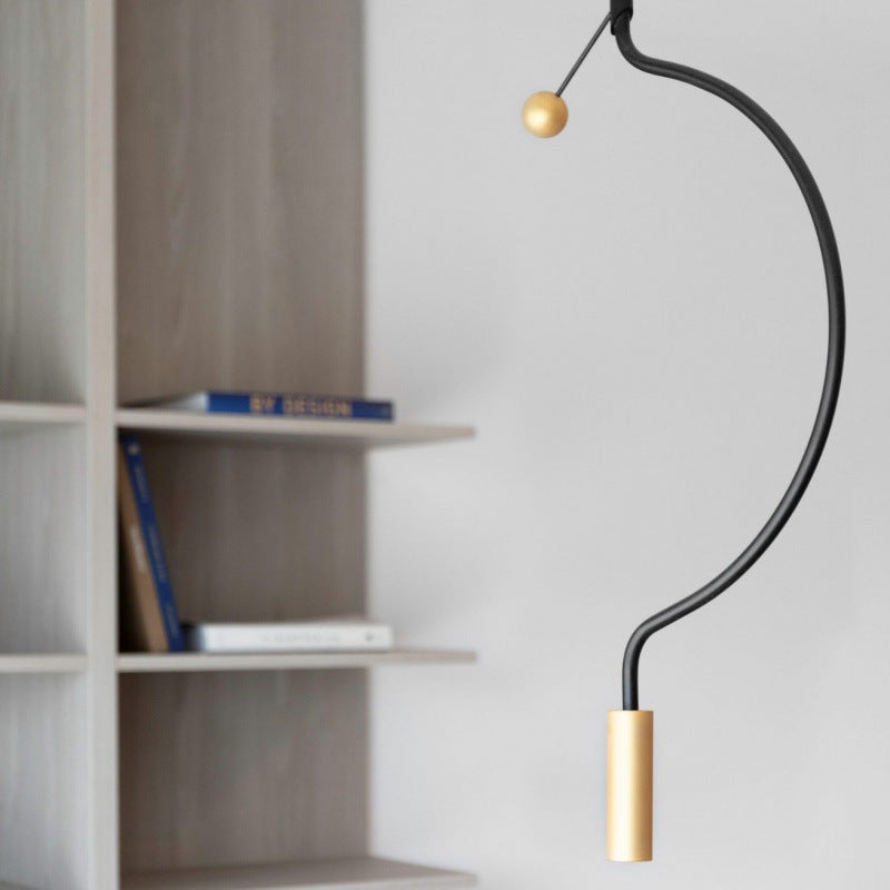 Contemporary Curved Pendant Light