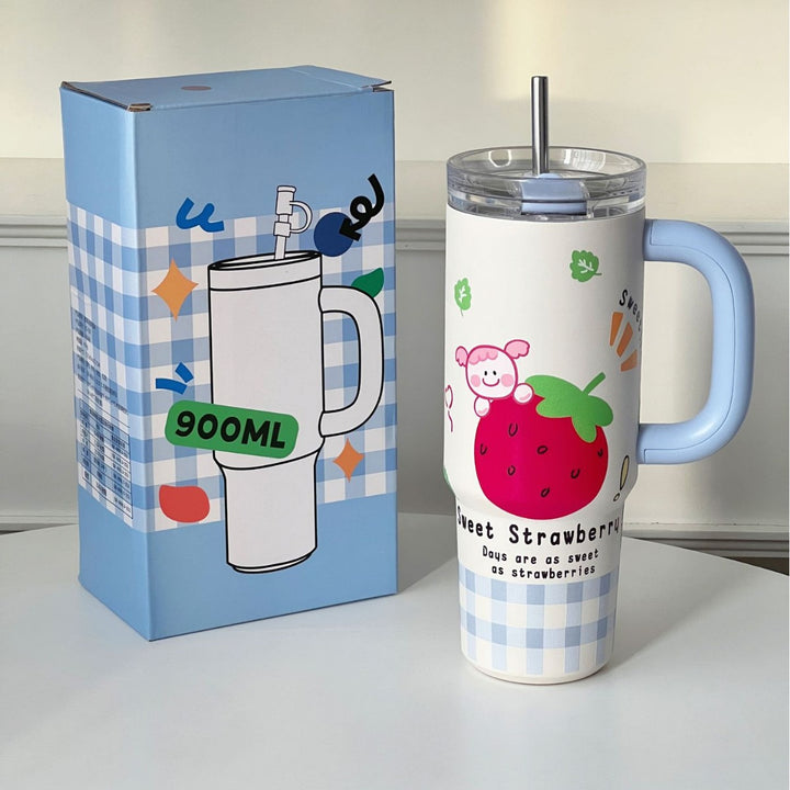 Women's insulated cup with practical straw Stornfield