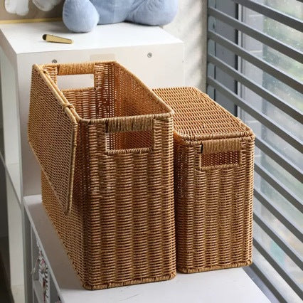 Unisex decorative rattan storage box Stornfield