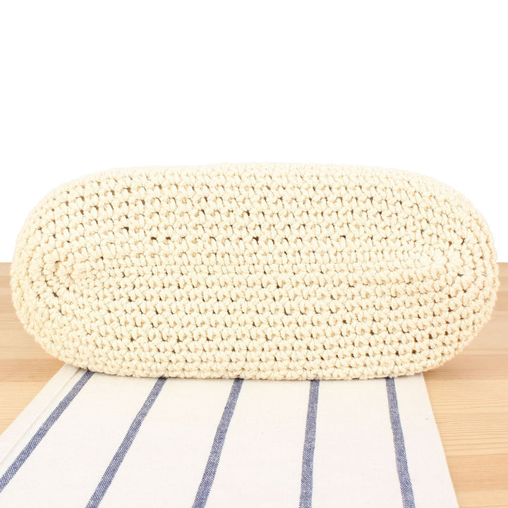 Macrame Crossbody Bag with Sturdy Leather Handle Stornfield