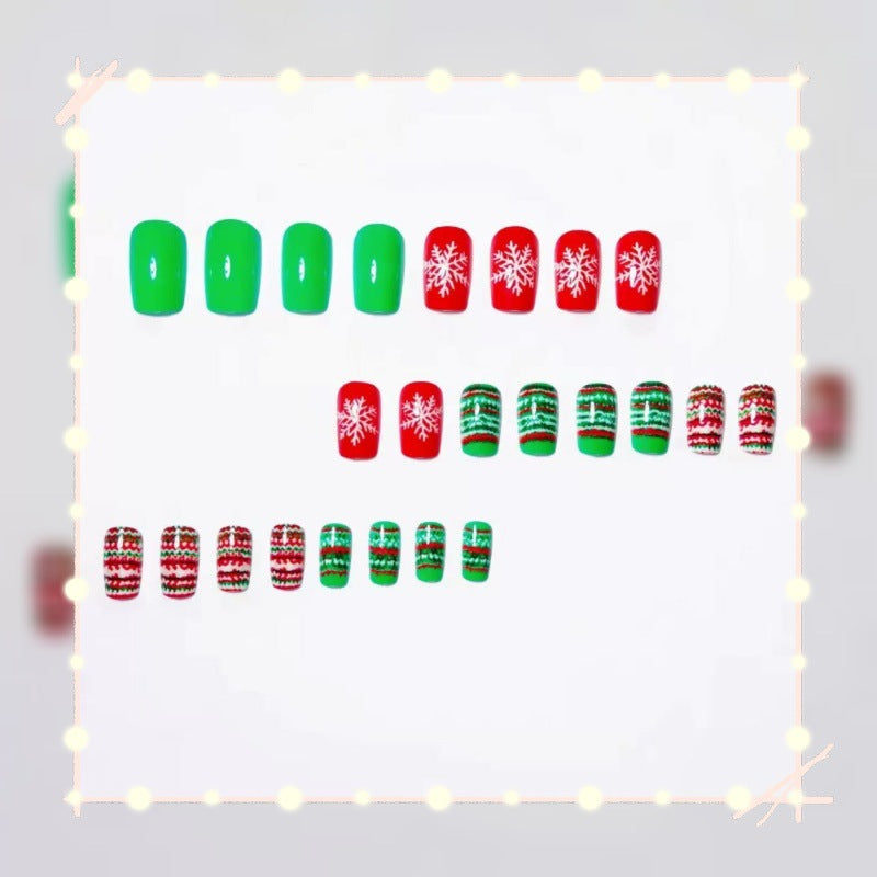 Festive artificial nails with Christmas motifs Stornfield