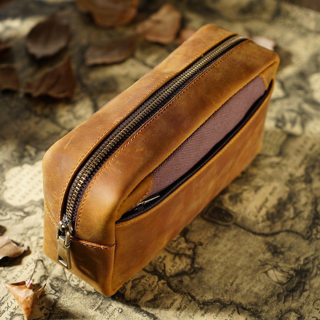 Versatile Leather Pencil Case