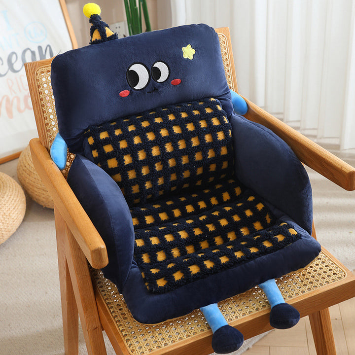 Cuddle pillow with playful face Stornfield