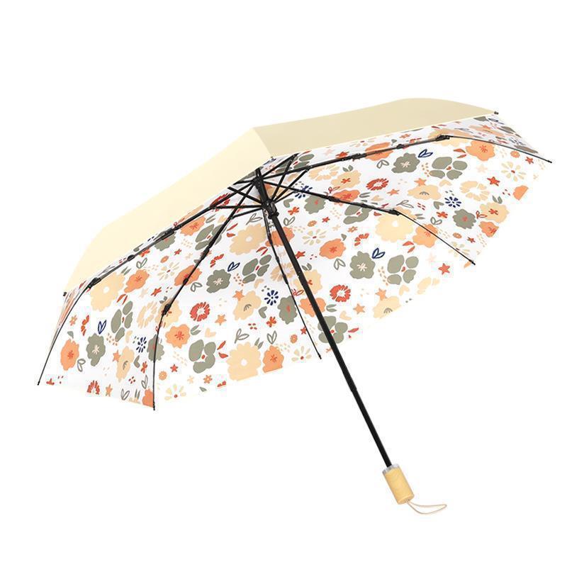 Ladies Artistic Folding Umbrella with Floral Patterns Stornfield