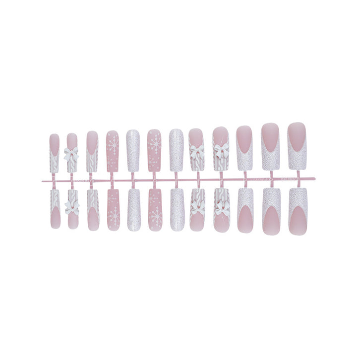 Decorative Press-On Nail Set with Elegant Designs Stornfield