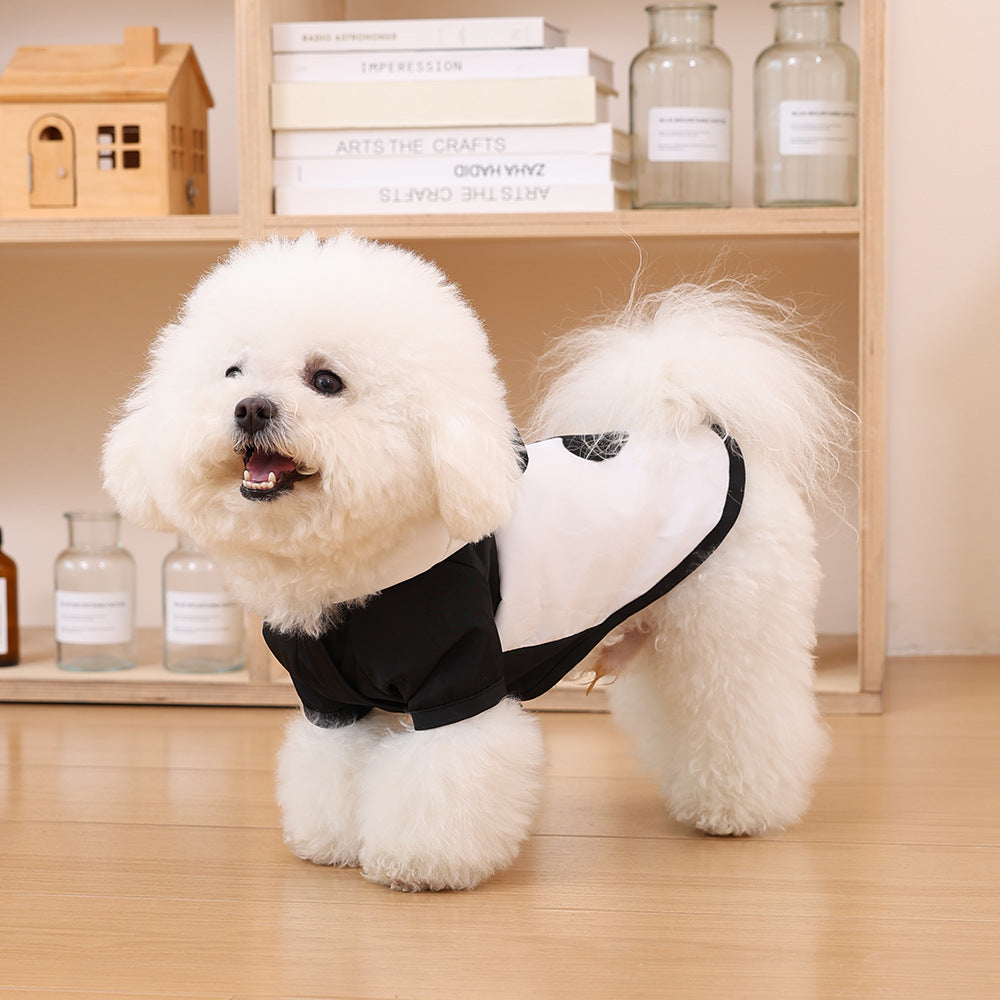 Contrast Panel Lightweight Dog Jumpsuit