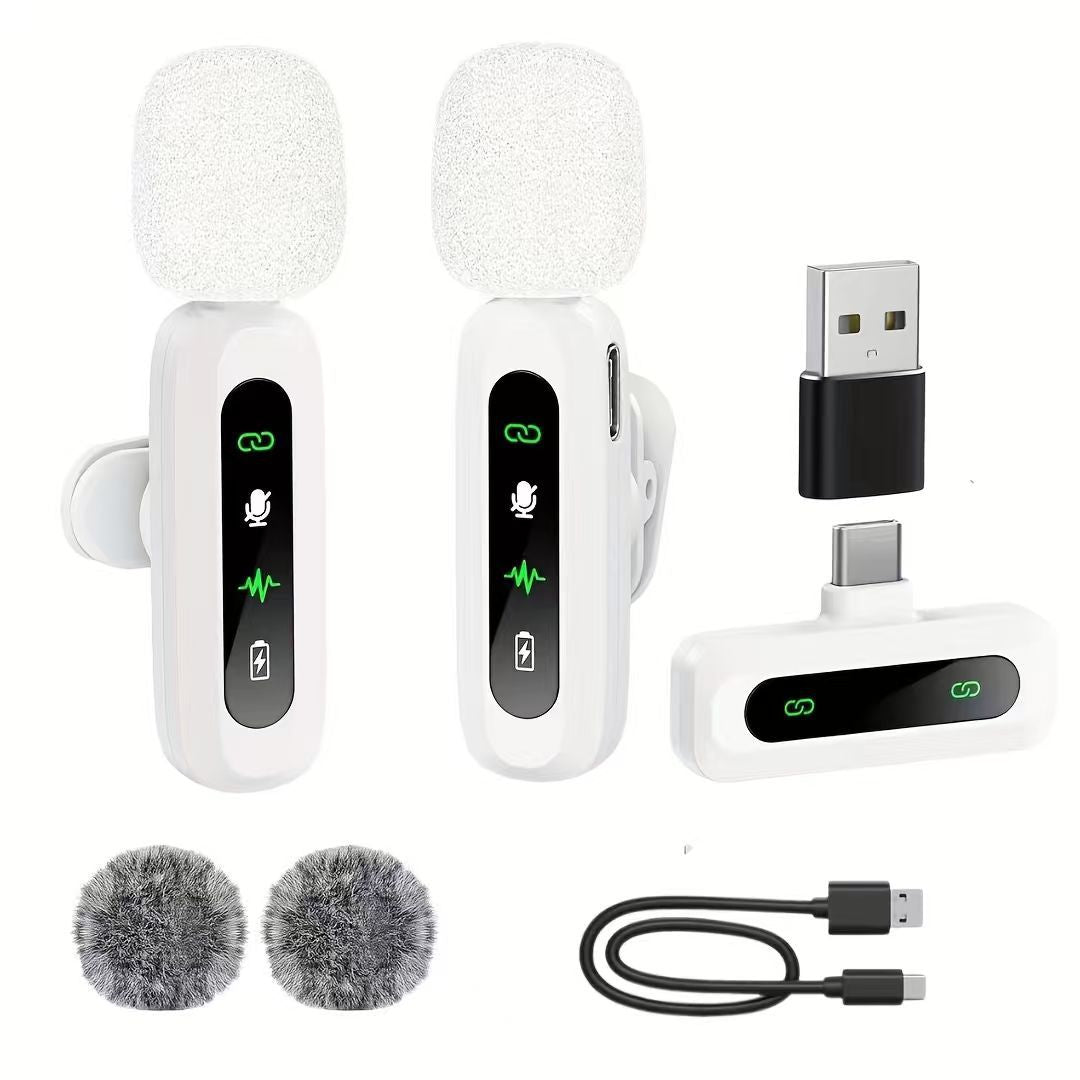 Wireless Lavalier Microphone with High-Sensitivity Audio Recording Stornfield