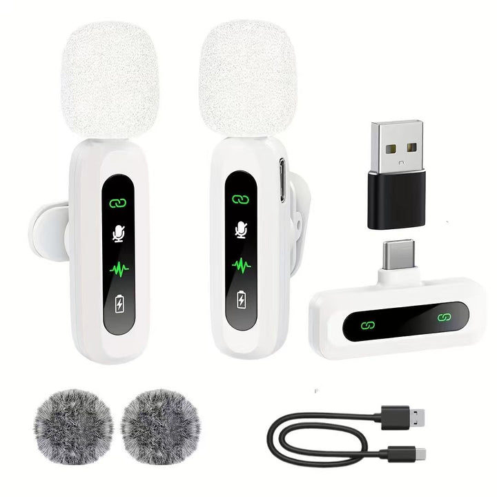 Wireless Lavalier Microphone with High-Sensitivity Audio Recording Stornfield