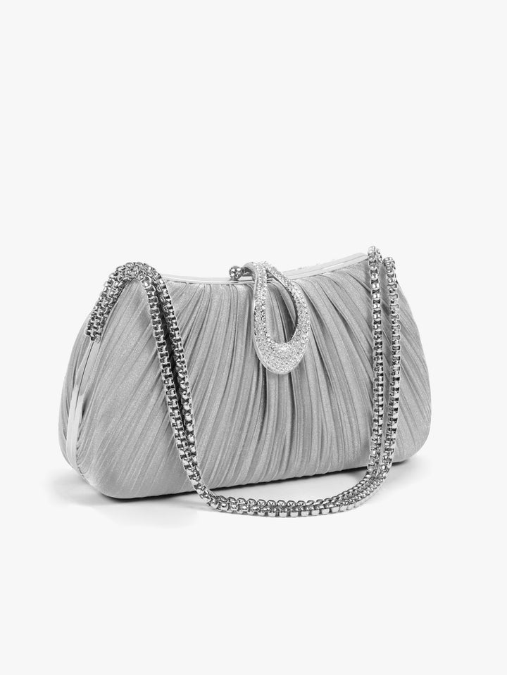 Luxurious Pleated Evening Clutch