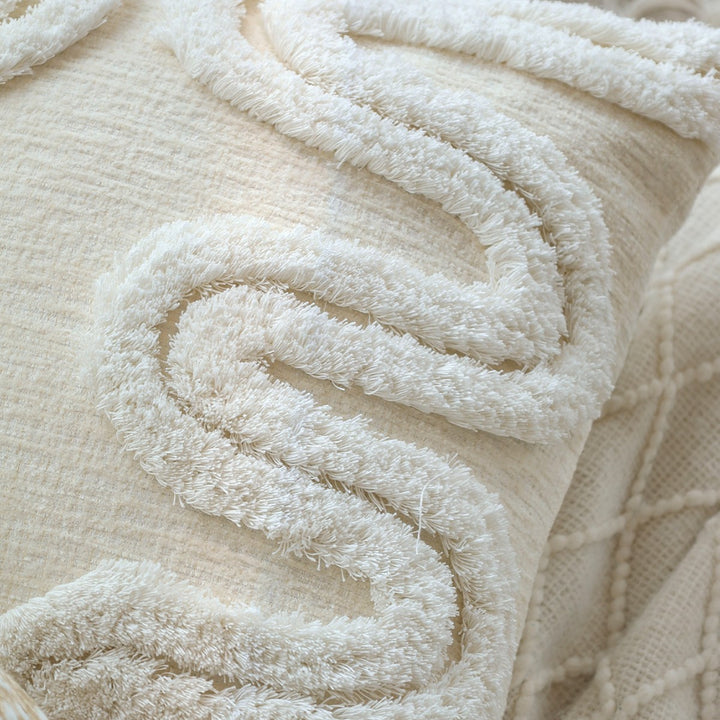 High-quality decorative pillow with elegant leaf pattern