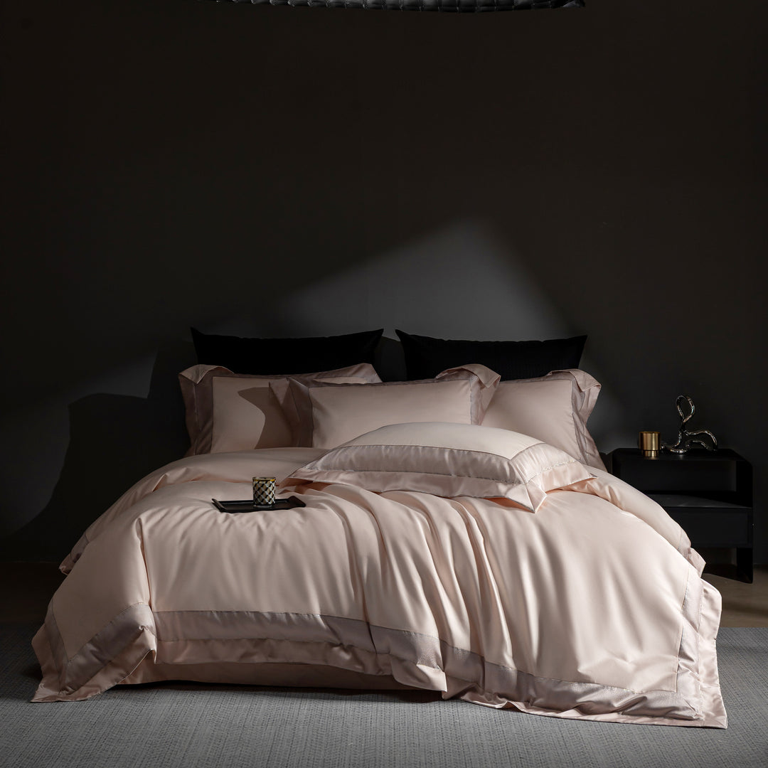 Hotel-Grade Silky Sateen Duvet Ensemble with Hidden Closure & Corner Ties