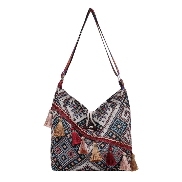 WoEthnic Patterned Flap Hobo Bag Stornfield