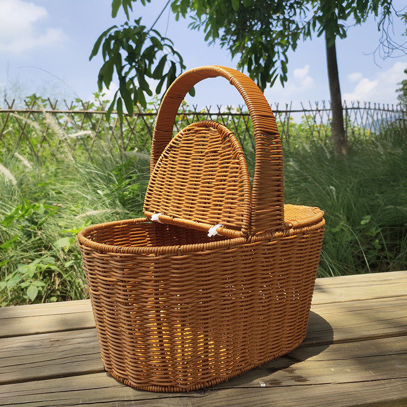 Elegant Woven Picnic Basket Stornfield