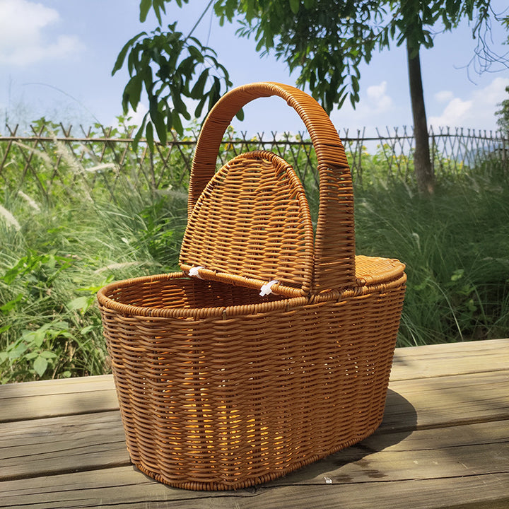 Elegant Woven Picnic Basket Stornfield