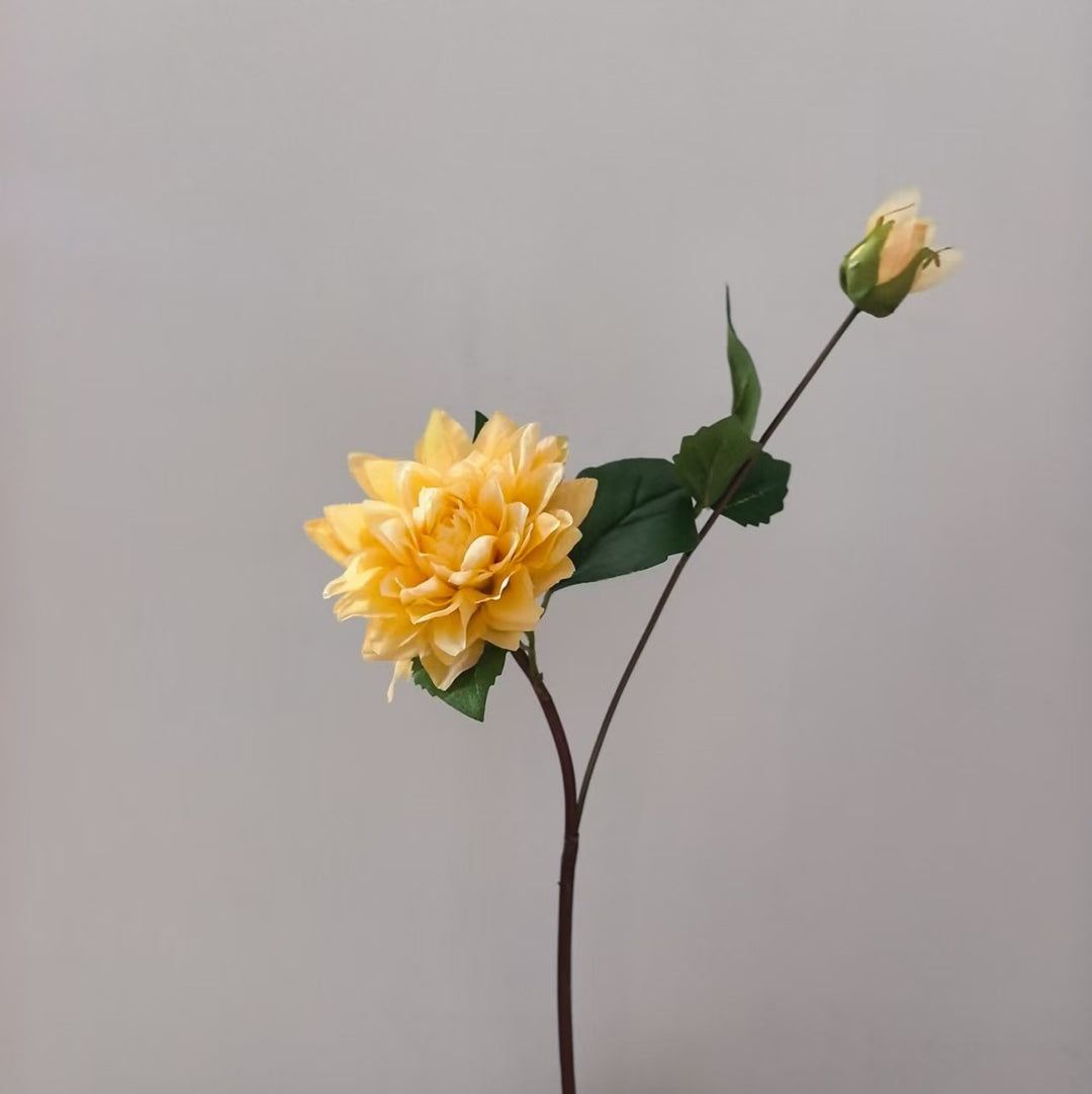 Realistic Artificial Dahlia Stem