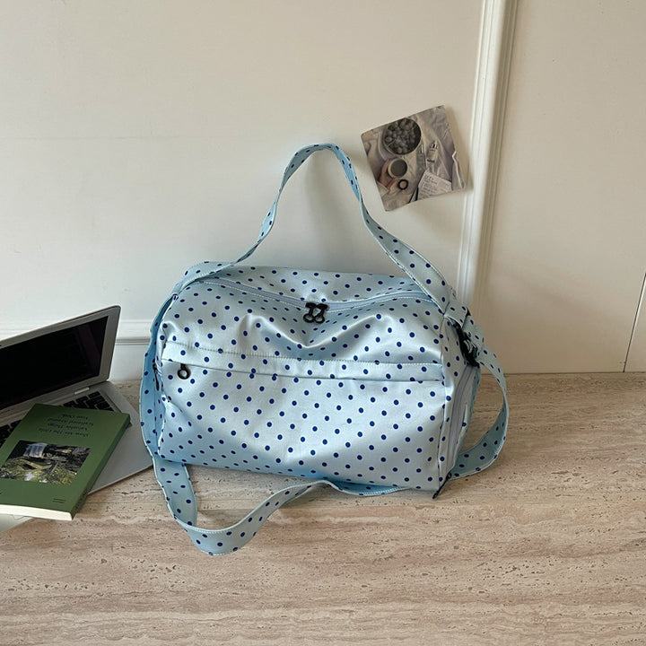 Stylish Polka Dot Travel Duffel