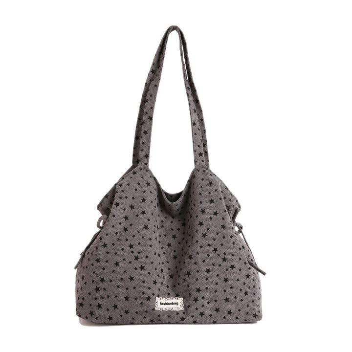 Star-Patterned Casual Shoulder Bag