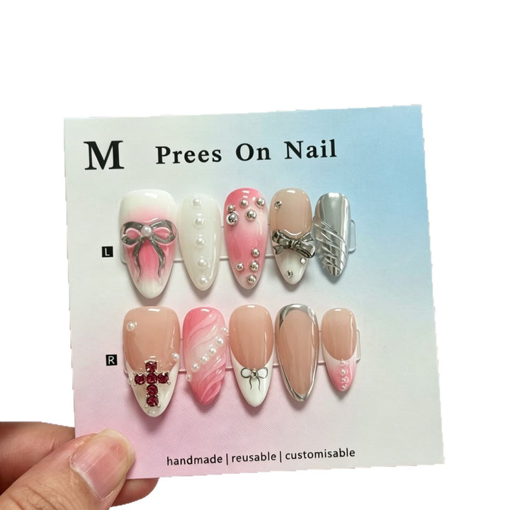 Decorative Handmade Press-On Nails