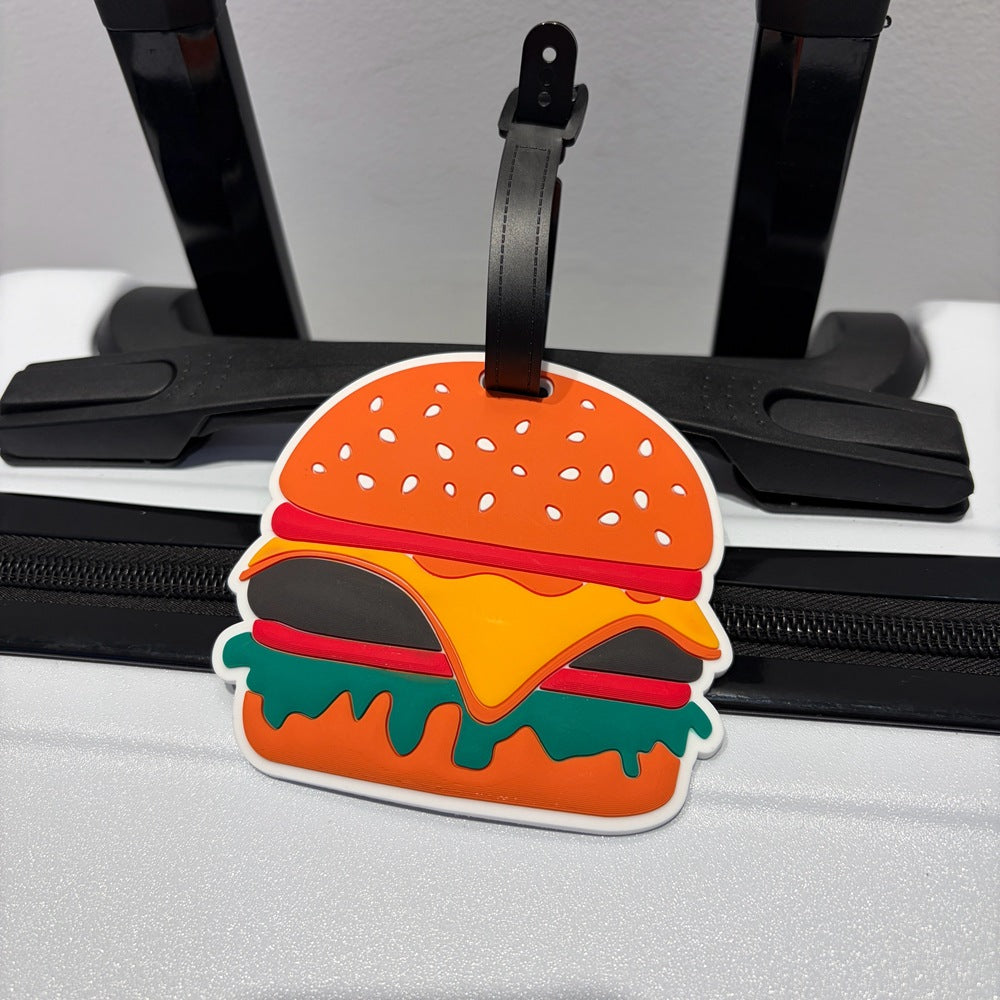 Playful Burger-Shaped Luggage Tag Stornfield