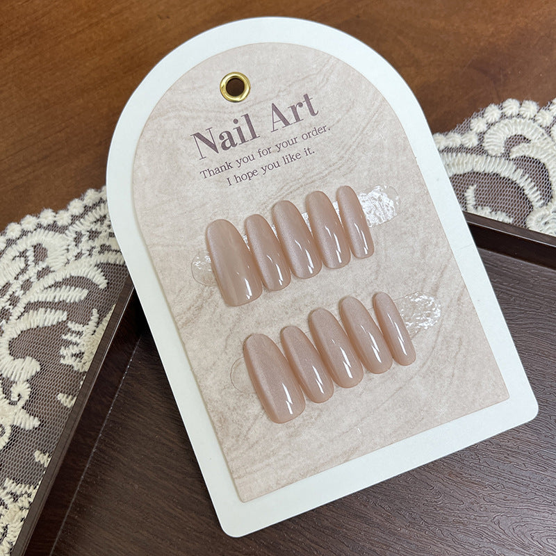 Elegant Almond-shaped Press-On Nail Tips Stornfield