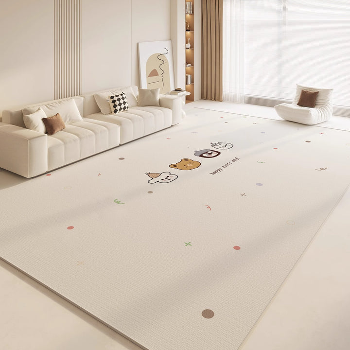 Cartoon-Themed Plush Area Rug