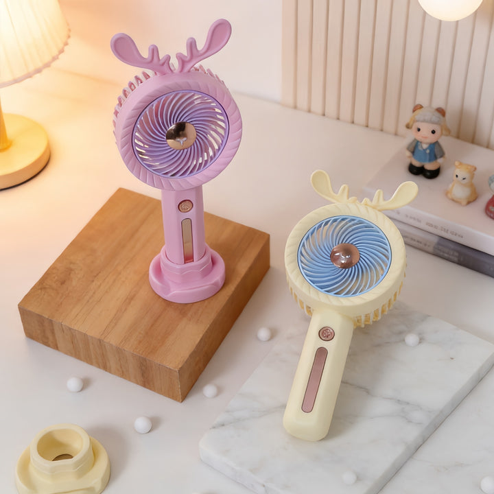 Ladies portable handheld fan with innovative antler design Stornfield