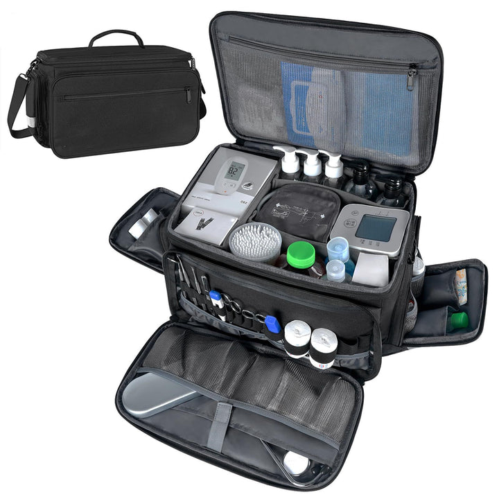 Unisex doctor's case with multiple compartments and organized storage Stornfield