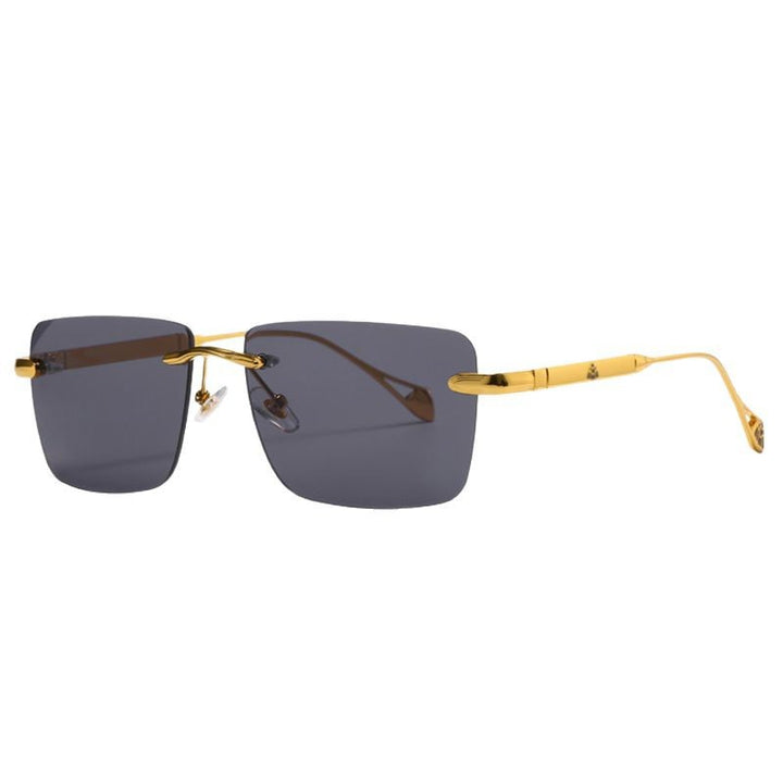 Women's fashionable square sunglasses with luxurious metal accents Stornfield