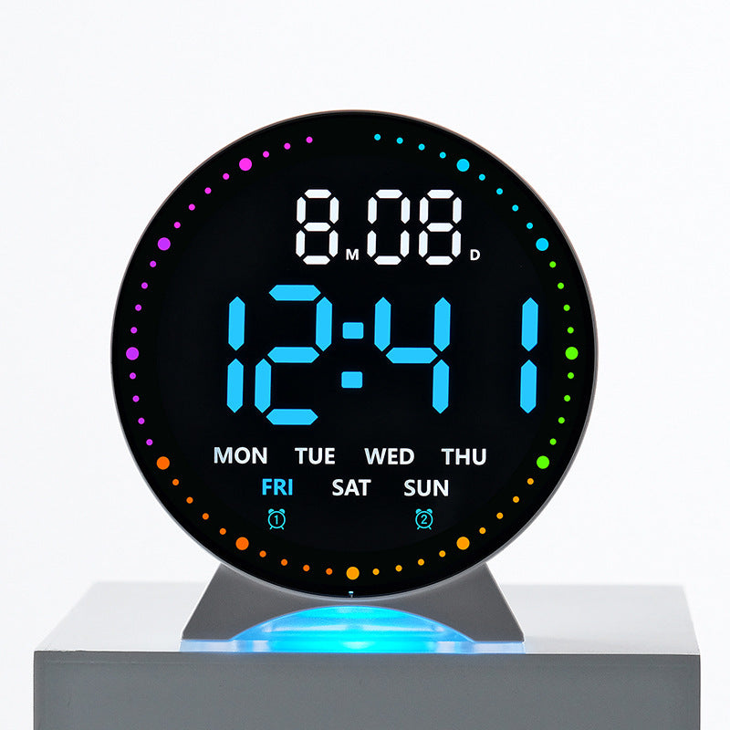 Digital alarm clock with large LED display and multifunctional display Stornfield