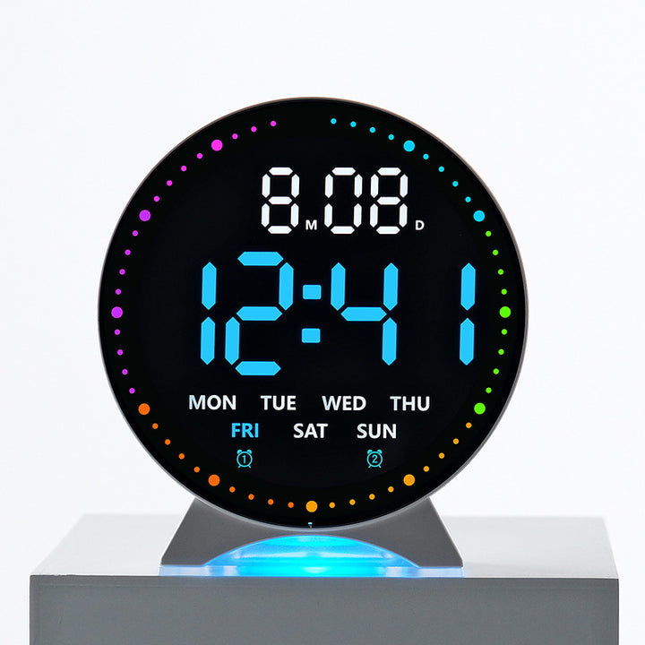 Digital alarm clock with large LED display and multifunctional display Stornfield