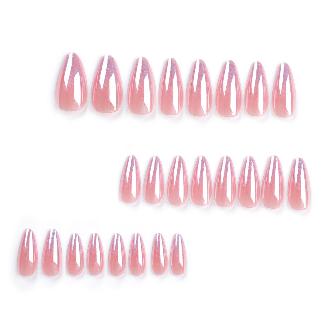 Artistic stiletto nails with glitter gradient and elegant design Stornfield