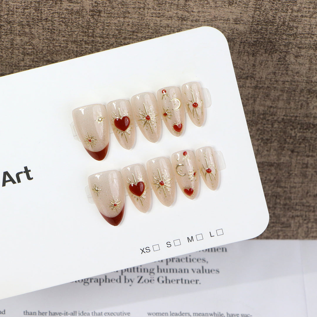 Decorative Press-On Nail Set Stornfield