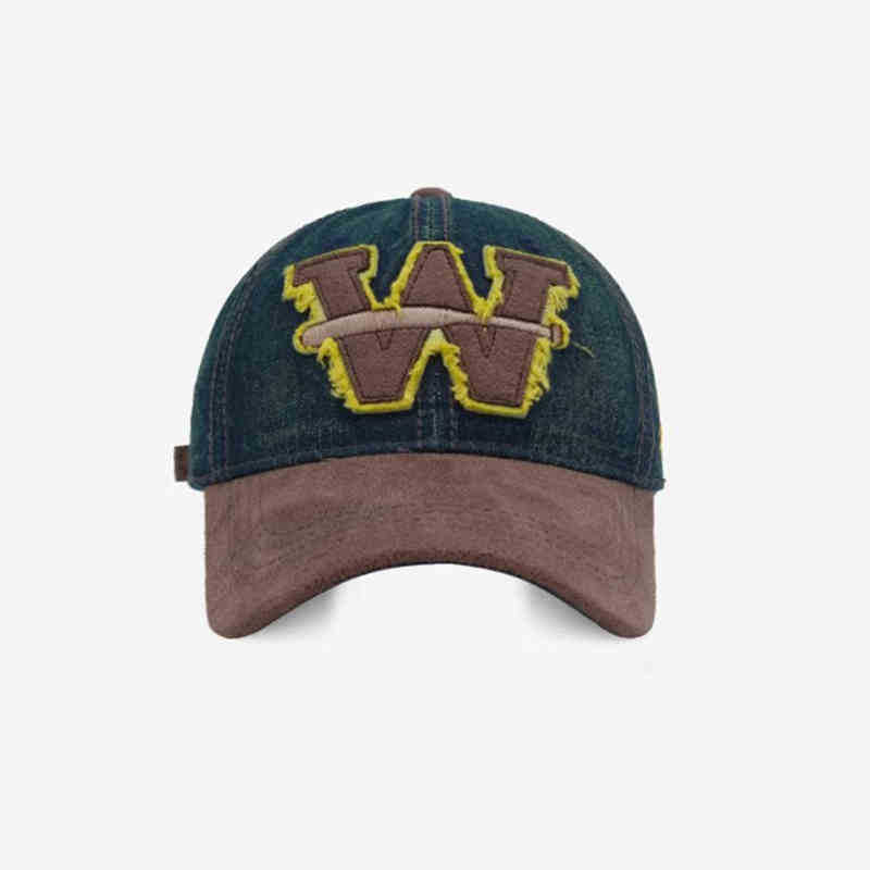 Men's Distressed Denim Baseball Cap Stornfield