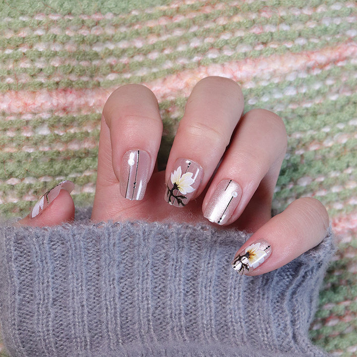 Floral Art Press-On Nail Tips Stornfield