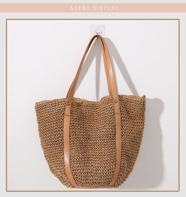 Large Braided Tote Bag with Adjustable Straps Stornfield