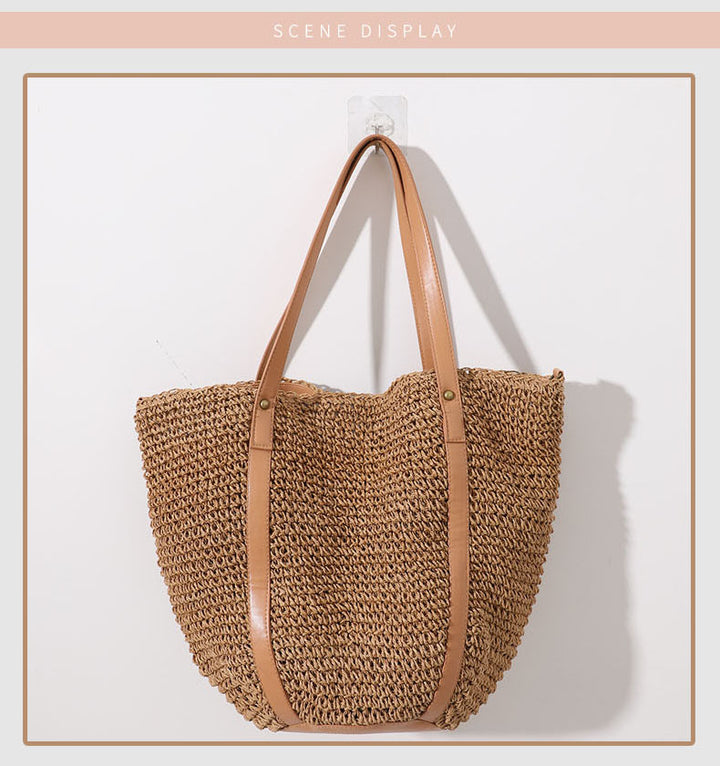 Large Braided Tote Bag with Adjustable Straps Stornfield