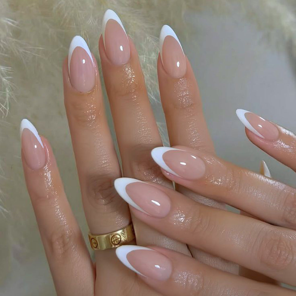Artificial nails with fashionable French tip design Stornfield