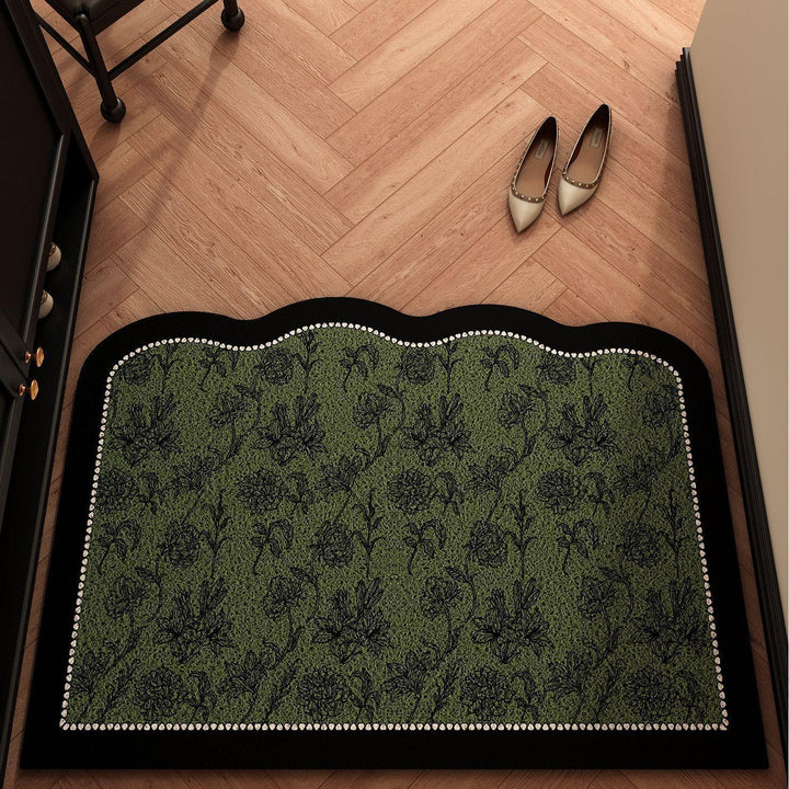 Floral-Themed Welcome Mat Stornfield