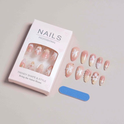 Premium Decorative Press-On Nail Set Stornfield